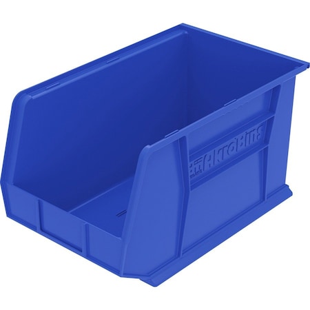 Akro-Mils Storage Bin, Polymer, Blue, 9" H, 8.3" W AKM30265B
